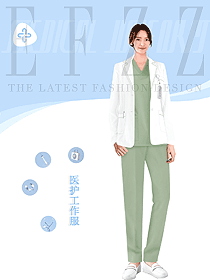 國外私人醫(yī)院女醫(yī)師制服設計圖