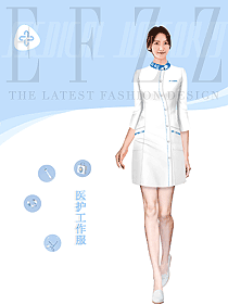 專業(yè)設(shè)計定做白色醫(yī)師護士服裝款
