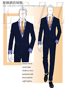 星級(jí)酒店總臺(tái)服務(wù)員高級(jí)制服定制款1340