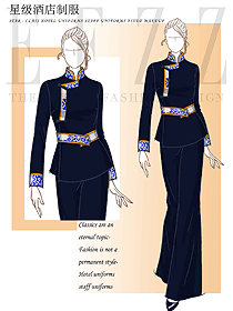 酒店會所總臺高級顧問制服原創(chuàng)設(shè)計圖1344