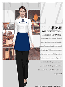 中式快餐服務(wù)員制服定制款原創(chuàng)圖522