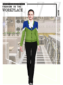 毛衫款餐廳女服務(wù)員制服設(shè)計圖530