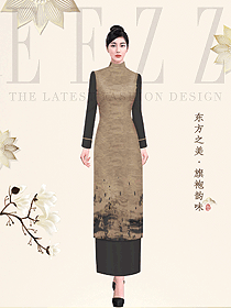 原創(chuàng)酒店中餐咨客服務(wù)員制服設(shè)計圖988