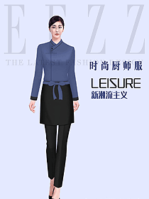 日式餐飲女廚師服務(wù)員制服定制設(shè)計圖617