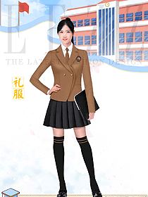 英國(guó)女子高中生校服原畫(huà)設(shè)計(jì)作品