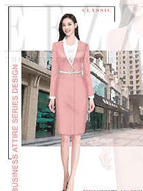 時尚女職業(yè)裝套裝原畫設(shè)計定制款
