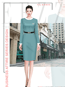 白領(lǐng)職場(chǎng)秋冬款女職業(yè)裝定制設(shè)計(jì)圖