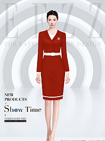秋冬女職業(yè)裝服裝海報設計圖
