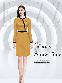 時(shí)尚摩登女郎職業(yè)裝原創(chuàng)定制圖