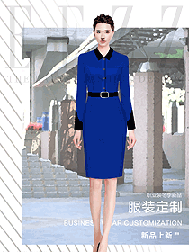 寶藍(lán)色時(shí)尚職業(yè)女裝原創(chuàng)設(shè)計(jì)圖