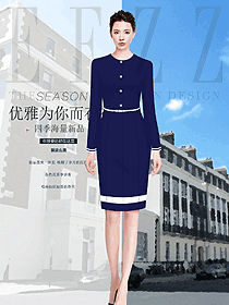 流行OL職業(yè)裝原創(chuàng)設(shè)計(jì)手稿圖