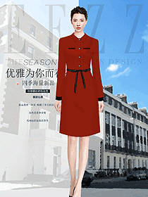 女職業(yè)裝紅色連衣裙價(jià)格圖片精選