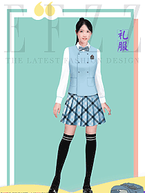 校園青春學生女裝制服效果圖