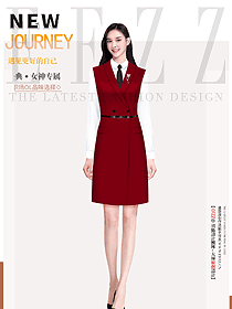 企業(yè)公司前臺文員女裝馬甲制服定制款