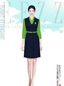 航空空乘服務(wù)員制服訂制款圖片