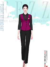 機(jī)場地勤服務(wù)員職業(yè)裝定制設(shè)計(jì)圖