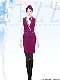 航空公司空乘制服原創(chuàng)定制設(shè)計(jì)圖片