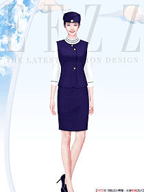 航空公司空姐職業(yè)裝定制設(shè)計(jì)手繪圖