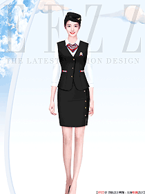 航空公司空姐服裝馬甲款新工衣