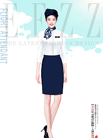 機場航空公司服務(wù)人員職業(yè)裝設(shè)計效果圖