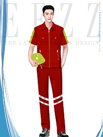 企業(yè)內(nèi)部消防安防員工工作服設(shè)計圖