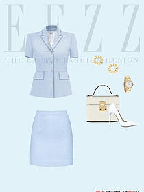 女職業(yè)裝夏裝短款西裝平面設(shè)計圖