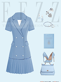 夏季連衣裙款女職業(yè)裝平面展示圖