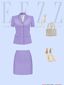 短款小西裝職場(chǎng)女性服飾平面圖