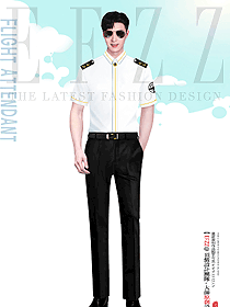 國外航空公司飛機(jī)空乘職業(yè)裝高清大圖