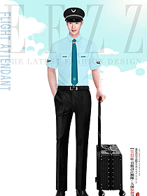 高速鐵路乘務(wù)員夏季短袖制服新款服裝設(shè)計(jì)