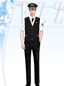 機(jī)場航站樓工作人員夏季馬夾套裝制服設(shè)計圖
