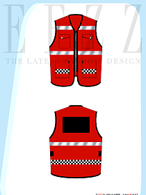 紅色代駕外賣(mài)反光條安全馬甲款原創(chuàng)制服設(shè)計(jì)圖