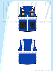 代價(jià)快遞員保安工作制服馬夾原創(chuàng)設(shè)計(jì)平面圖