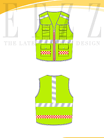 深圳工程服網布反光馬夾定制設計圖