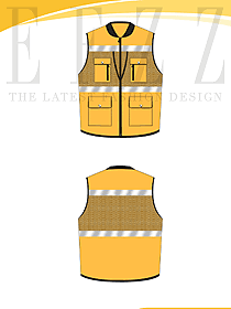 環(huán)衛(wèi)清潔工馬甲交通反光條馬夾施工制服設計圖