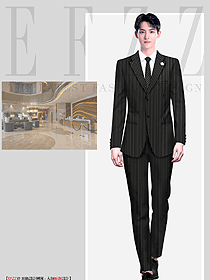 帥氣酒店前臺男經(jīng)理工作服西裝套裝