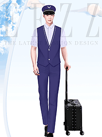 航空機(jī)長(zhǎng)制服男飛行員空少襯衫馬甲制服設(shè)計(jì)案例
