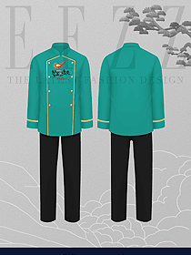 男女酒店飯店餐廳餐飲烘焙廚房廚師服