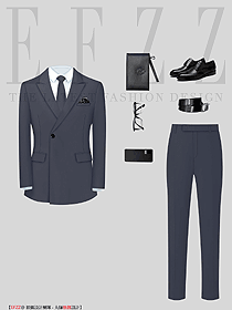 高級(jí)感休閑西服男寬松垂感外套韓版潮流春秋季新款男士西裝