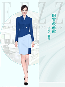 氣質(zhì)公務(wù)員秋冬職業(yè)正裝高端酒店前臺工作服