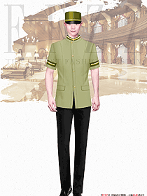 夏季酒店門童制服原創(chuàng)設(shè)計(jì)作品圖