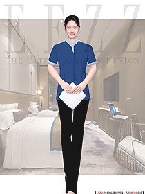酒店物業(yè)阿姨賓館客房服務(wù)員清潔工制服設(shè)計