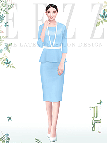 韓式spa養(yǎng)生會(huì)所接待人員服裝定做美圖