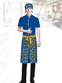 海鮮廚師工作服定制設(shè)計效果圖