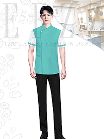 餐飲酒店廚師夏季短袖工作服設(shè)計(jì)圖