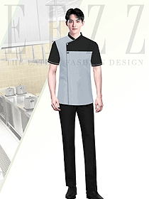 餐飲連鎖企業(yè)廚師員工工作服定制設(shè)計作品圖