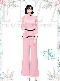 美容會所養(yǎng)生館員工制服設計大圖