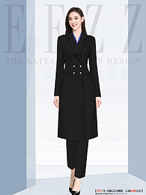 黑色高端雙面羊絨大衣女新款中長款氣質(zhì)顯瘦毛呢外套秋冬季職業(yè)裝