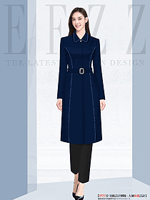 秋冬氣質(zhì)毛呢大衣外套職業(yè)正裝新款呢子大衣中長款赫本風(fēng)女裝