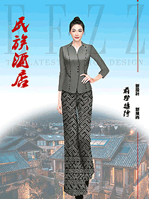 新中式酒店風(fēng),原創(chuàng)制服方案精致高端有態(tài)度。